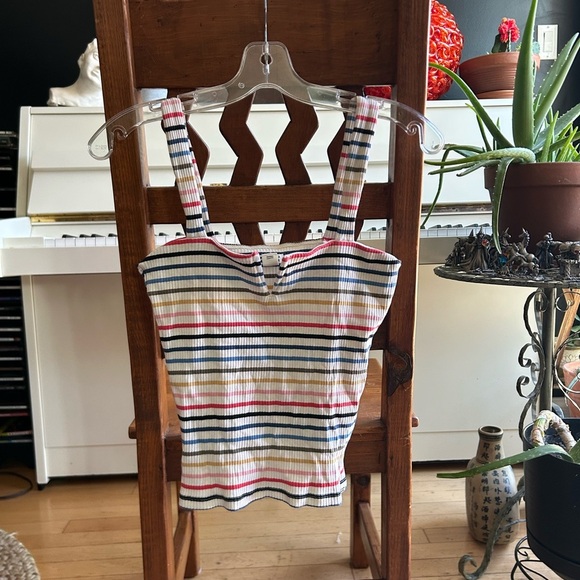 Billabong Striped Tank Top - Red, Blue, White - Picture 2 of 15
